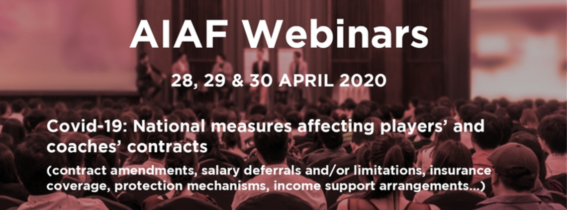 Upcoming AIAF Webinars